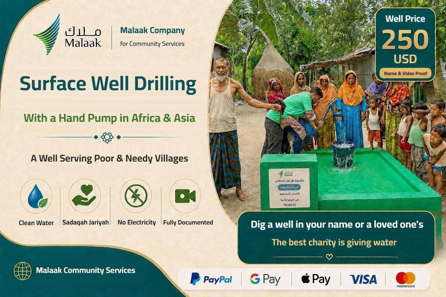 💧 Shallow Water Well with Hand Pump Project in Africa & Asia